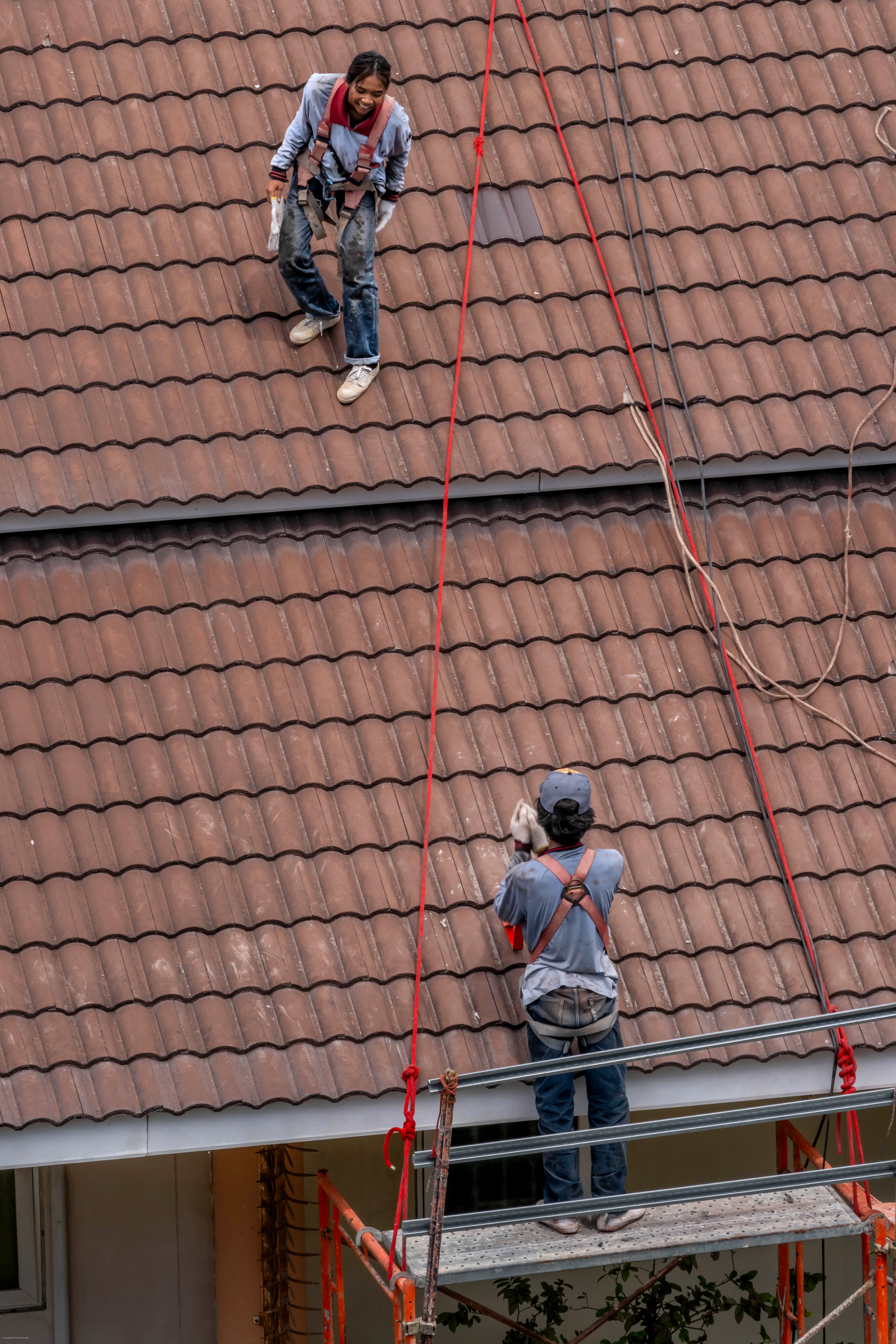 Two roofers.
